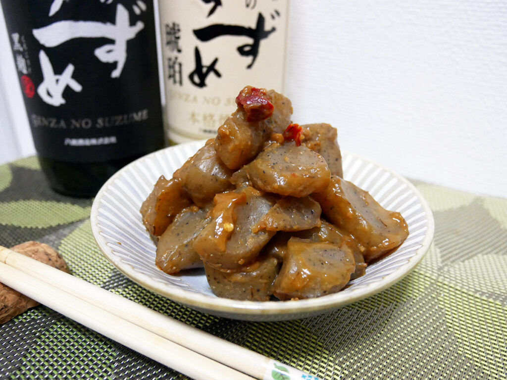 【呑みつま】ピリ辛味噌こんにゃく